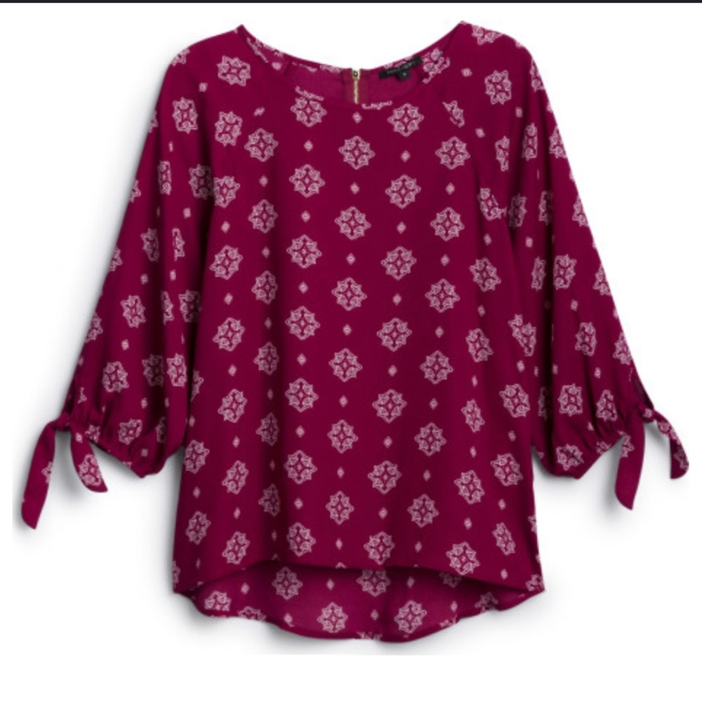 Papermoon Larie Tie Sleeve Blouse, Small, NWT